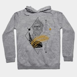 Zeus (Jupiter). Creative Illustration In Geometric And Line Art Style Hoodie